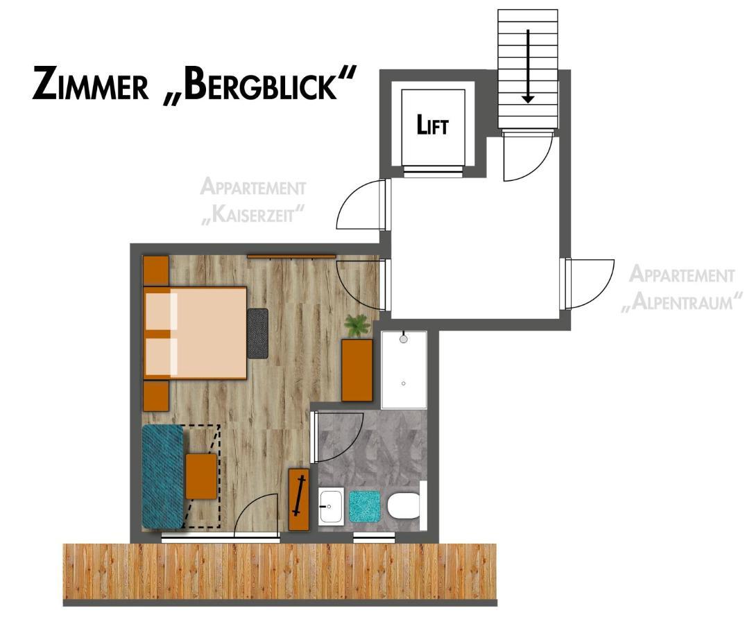 Appartement Pension Auhof Going am Wilden Kaiser Exterior foto